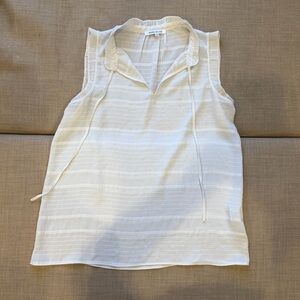 Rose & Olive Cream Sleeveless Blouse
